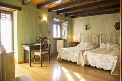 Cama o camas de una habitación en Casa rural Txikirrin III - Selva de Irati
