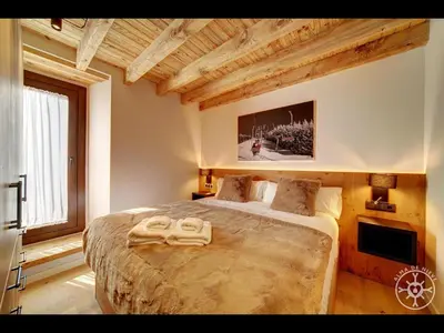 Cama o camas de una habitación en CASA CORILHA de Alma de Nieve