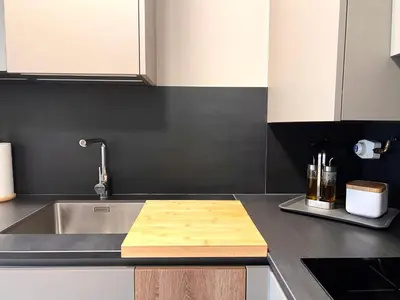 Una cocina o zona de cocina en Dúplex La Solana - L'Amfitriona