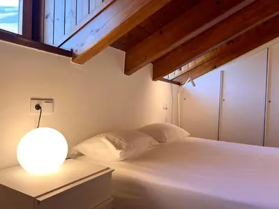 Cama o camas de una habitación en Dúplex La Solana - L'Amfitriona