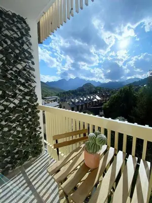 Vista general de una montaña o vista desde el apartamento