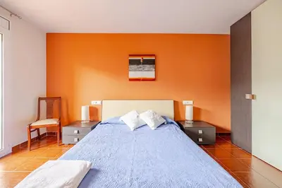 Cama o camas de una habitación en Hort de la Cinteta