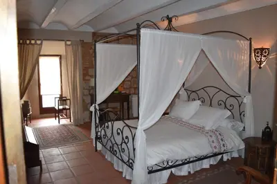 Cama o camas de una habitación en Castillo de Grisel