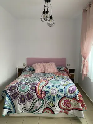 Cama o camas de una habitación en Apartamento sabiñanigo