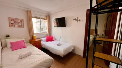 Cama o camas de una habitación en Front Views To El Pilar ComoTuCasa