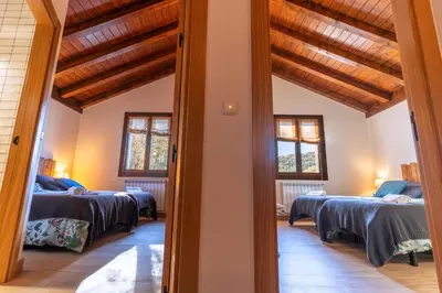 Cama o camas de una habitación en Arpetxea casa rural