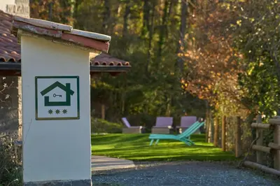 Jardín al aire libre en Arpetxea casa rural