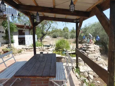 Jardín al aire libre en Mas Blauet - Finca with 2 holiday houses and shared pool