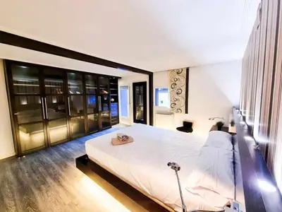 Cama o camas de una habitación en Casa de Goya Turistea Suites