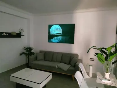 Zona de estar de Apartamento con Jacuzzi: El Rincón de Ayud