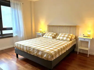 Cama o camas de una habitación en Apartament lluminós amb encant by RURAL D'ÀNEU