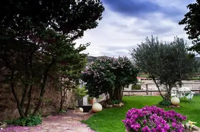 Jardín al aire libre en Casa Rural Los Lilos