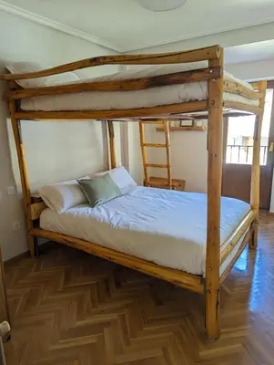 Cama o camas de una habitación en Piso Grande La Viña