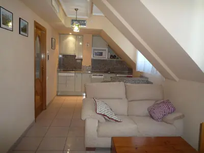 Una cocina o zona de cocina en Apartamentos Edificio Aguilas