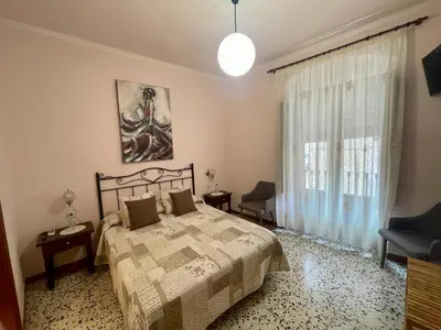 Cama o camas de una habitación en Hostal i Apartaments Populetus