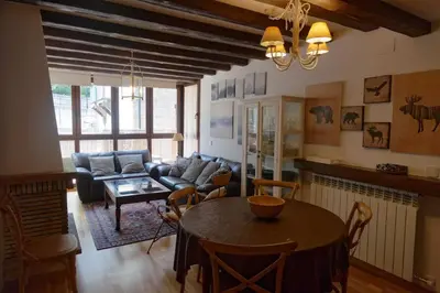 Zona de estar de Piso Acogedor de Montaña con Terraza