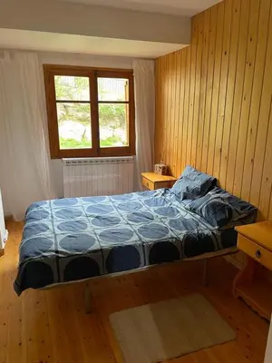 Cama o camas de una habitación en Apartamento con espectacular terraza
