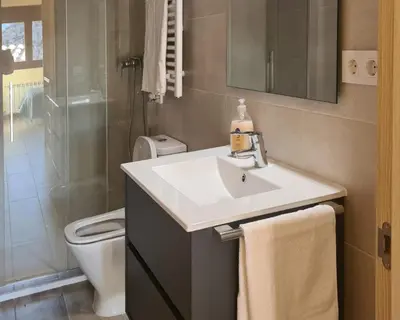 Un baño de Apartamentos La Era de Pasé