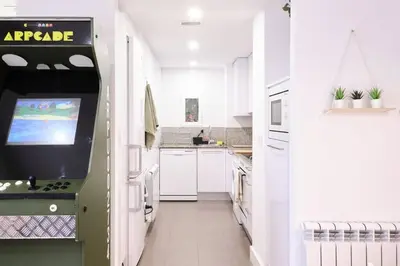 Una cocina o zona de cocina en Villa Baturra l Centro l WiFi y Arcade