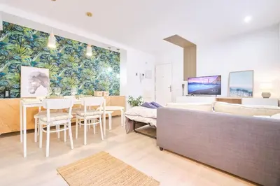 Una televisión o centro de entretenimiento en Villa Baturra l Centro l WiFi y Arcade