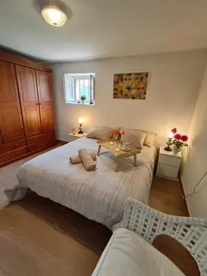 Cama o camas de una habitación en Casa Luka Etxea