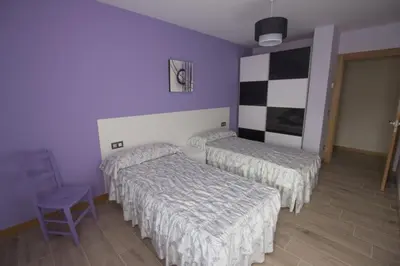 Cama o camas de una habitación en Apartamento Rural La Patxuela
