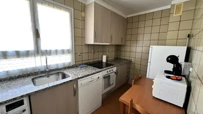 Una cocina o zona de cocina en Apartamenticos Plaza del Pilar III