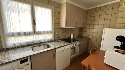 Una cocina o zona de cocina en Apartamenticos Plaza del Pilar III