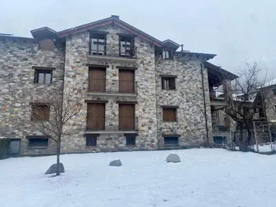 Apartamento Balcón del Ésera en invierno
