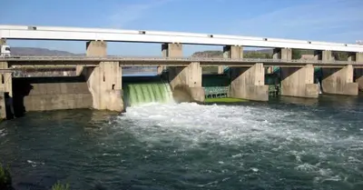 Vista de un río cerca de este apartamento
