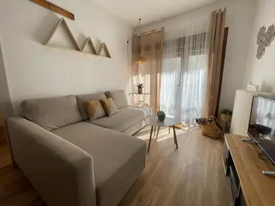 Una televisión o centro de entretenimiento en Casa Mariete