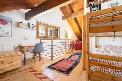 Cama o camas de una habitación en Chalet La Aldea Confort