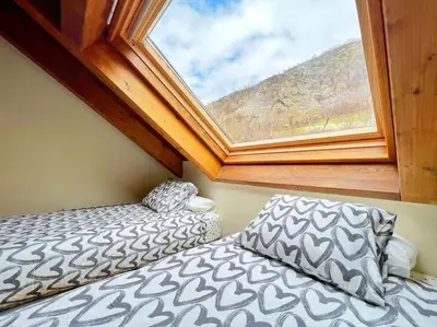 Cama o camas de una habitación en Ático turistico en Durro - La Vall de Boí
