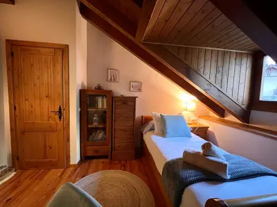 Cama o camas de una habitación en Apartamento Sol de Espot - L'Amfitriona