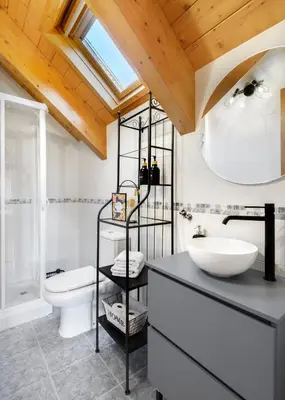 Un baño de Apartamento A10 de Formigal, AMPLIO Y CON GARAJE