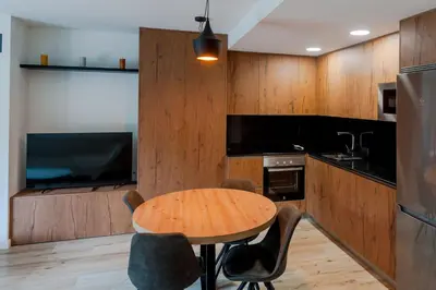 Una cocina o zona de cocina en BPIRINEOS-Pyrene