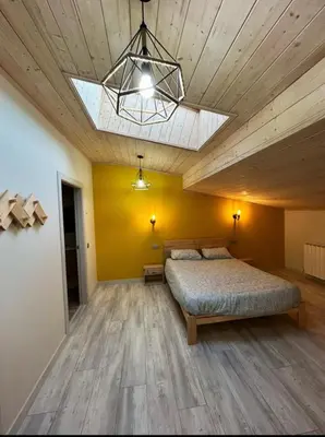 Cama o camas de una habitación en Casa Julita Etxea