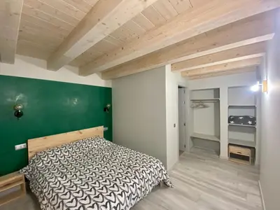Cama o camas de una habitación en Casa Julita Etxea