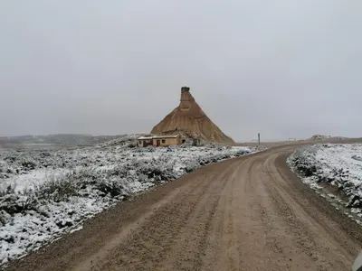 Apartamento El Estrecho de Arguedas en invierno