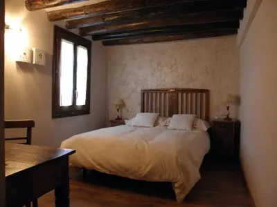 Cama o camas de una habitación en Casa Rural Urbe