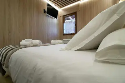 Cama o camas de una habitación en Apartamento Hartza
