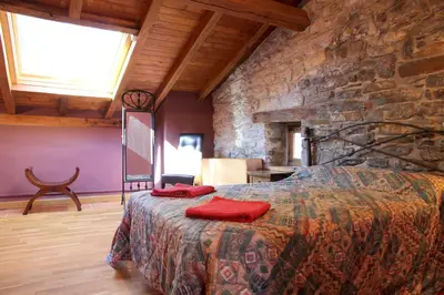 Cama o camas de una habitación en Casa Rural Ardantzena