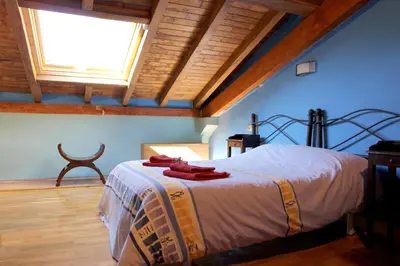 Cama o camas de una habitación en Casa Rural Ardantzena