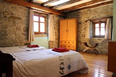 Cama o camas de una habitación en Casa Rural Ardantzena