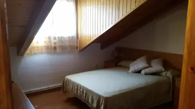 Cama o camas de una habitación en Fonda Muntanya
