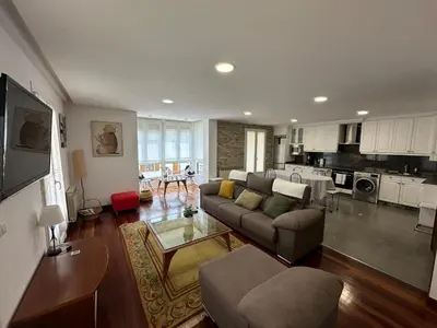 Una cocina o zona de cocina en Precioso apartamento en el corazón de Elizondo