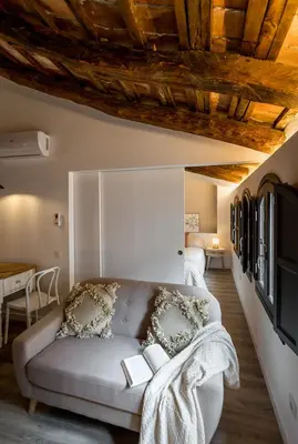Cama o camas de una habitación en L’Angorfa de Casa Santiago, casa rural