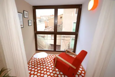 Zona de estar de La Casa de las Aldeas