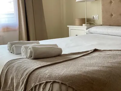Cama o camas de una habitación en Las Casas de Sofía