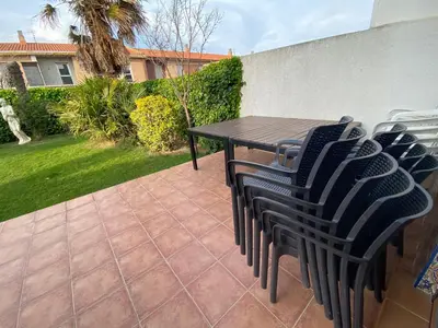 Jardín al aire libre en Las Casas de Sofía